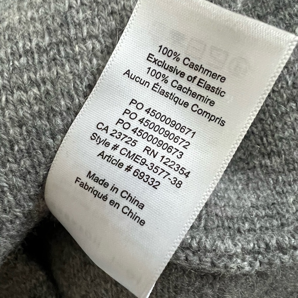 Babaton Gray Cashmere Turtleneck Sweater – XXS - Picture 9 of 9